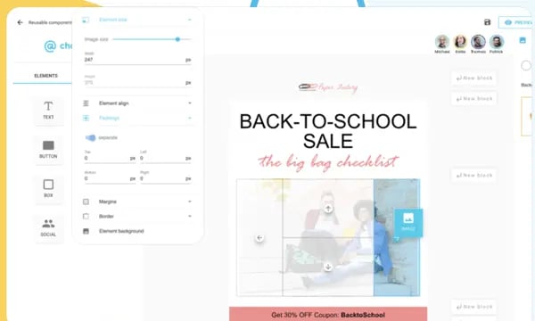 Chamaileon.io email template builder