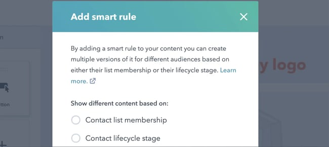 adding smart rule