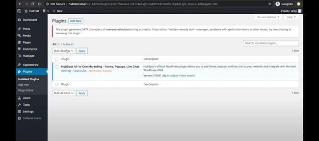 html email form, hubspot