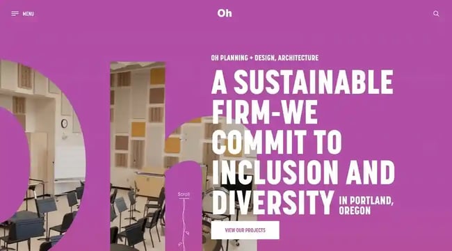 business website design example from oh