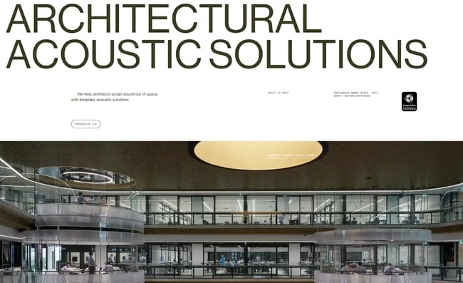 business website design example from decor systems