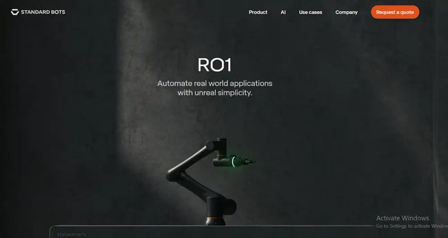 business website design example with R01