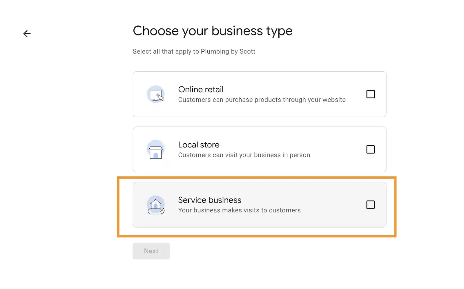 seo for plumbers, setting up google business profile