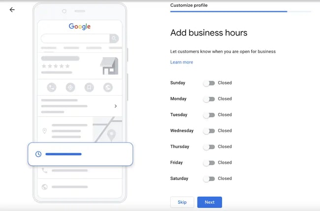seo for plumbers, setting up google business profile