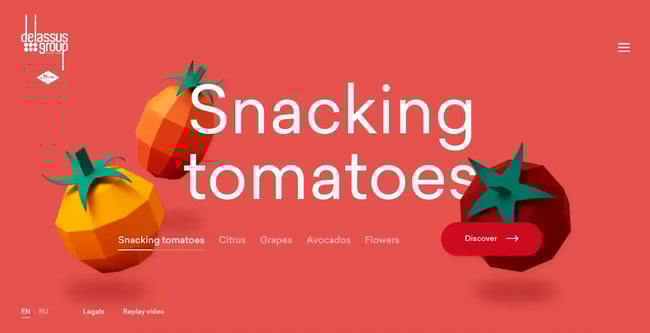 best parallax website examples, Delassus