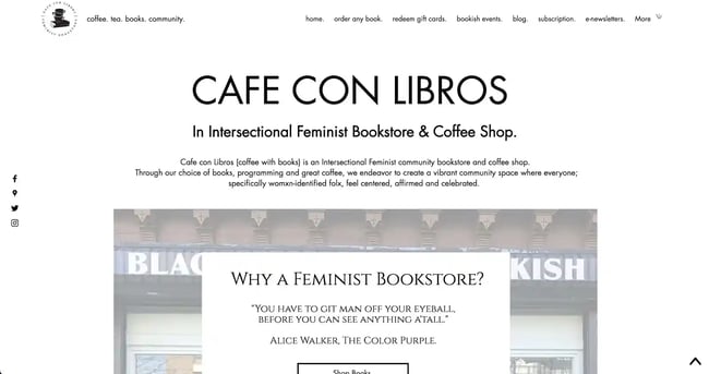 Cafe Con Libros company description
