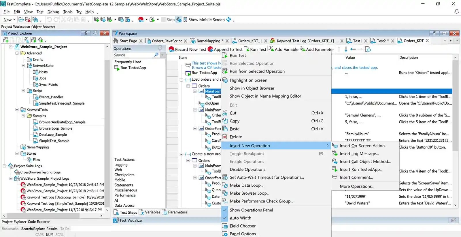API testing tools, Test Complete