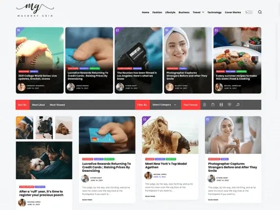 Free WordPress photography themes, Masonry Grid WordPress theme-4