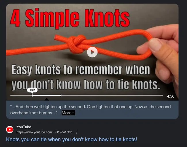 seo challenges, video optimizing example