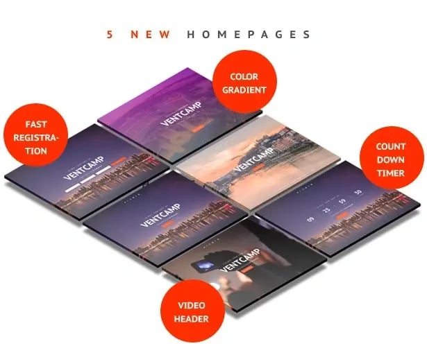 best wordpress event themes, Ventcamp