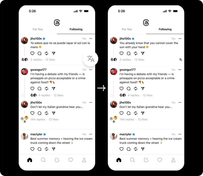 trends on threads