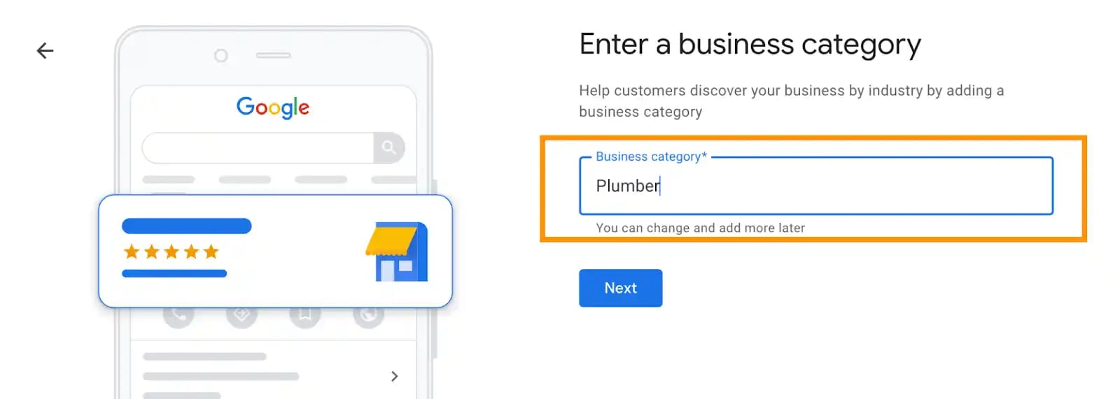 seo for plumbers, setting up google business profile