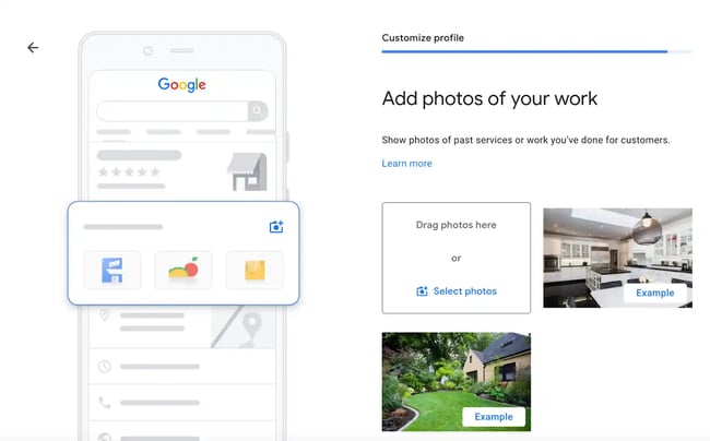 seo for plumbers, setting up google business profile