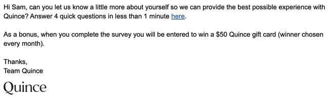 survey email example