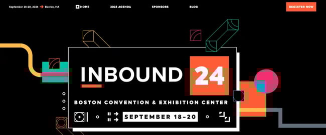 event website examples, inbound