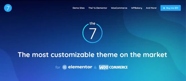 best wordpress event themes, The7