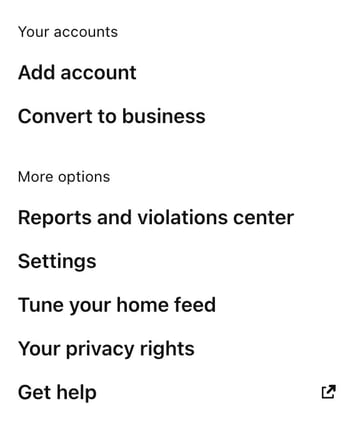 how to confirm your wordpress website on pinterest, click Convert to business in account settings.