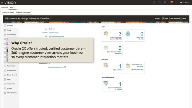 enterprise contact management software, Oracle Siebel CRM