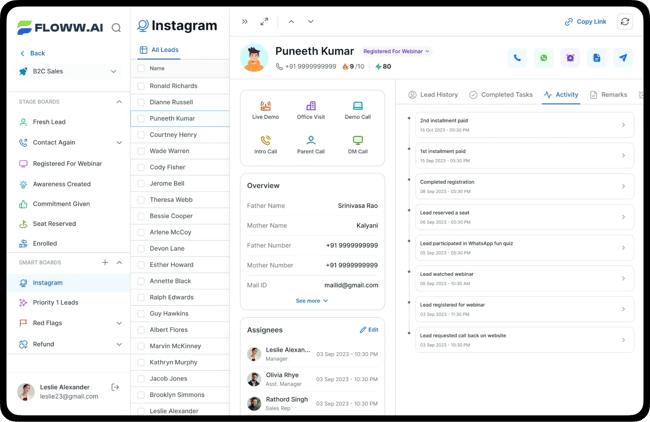 enterprise crm software, flowwwai