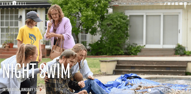 entertainment website examples, blumhouse