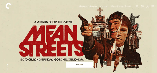 entertainment website examples, criterion