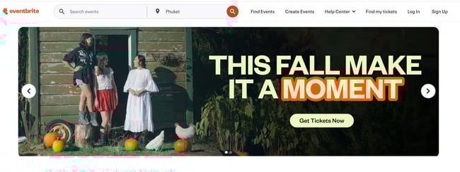 event promotion cta, eventbrite