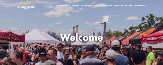 event website examples, smogasburg