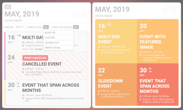 eventon calendar plugin