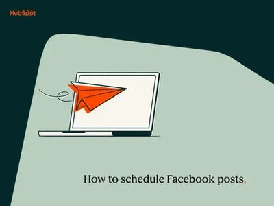 How to schedule a post on facebook