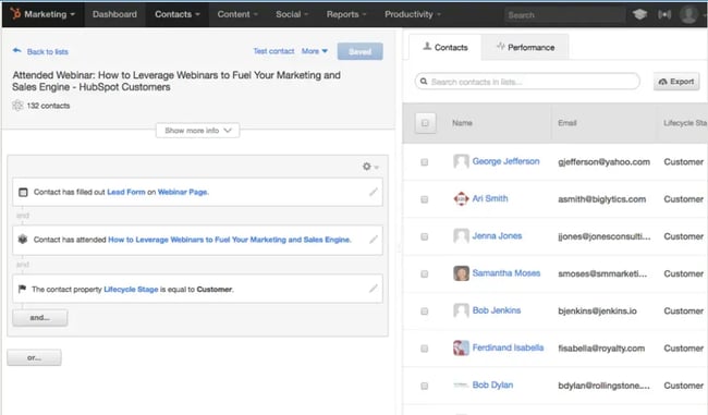 example hubspot lead capture form connected to crm