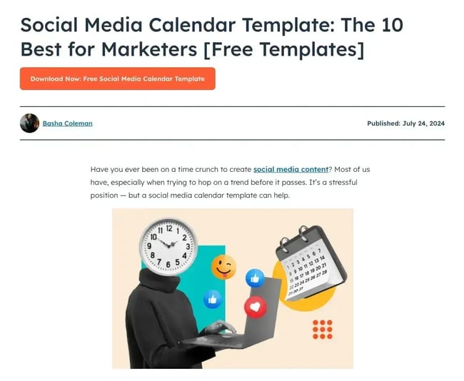 example of a featured blog image