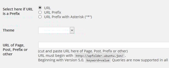 example of how to change the wordpress theme on a wordpress web page