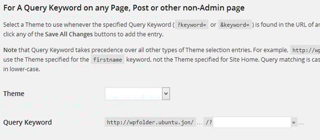 example of how you can Change your wordpress Theme on a wordpress Web Page