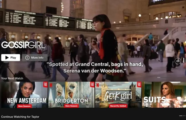 examples of ai in customer service. netflix’s ml recommendations
