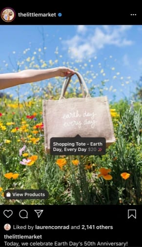 the little market shoppable post