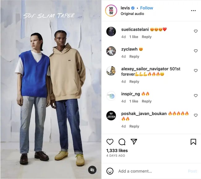 Levis :  Nostalgia in Design