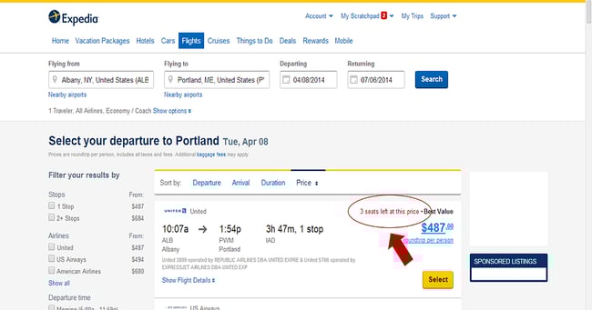 Expedia Inventory to buy