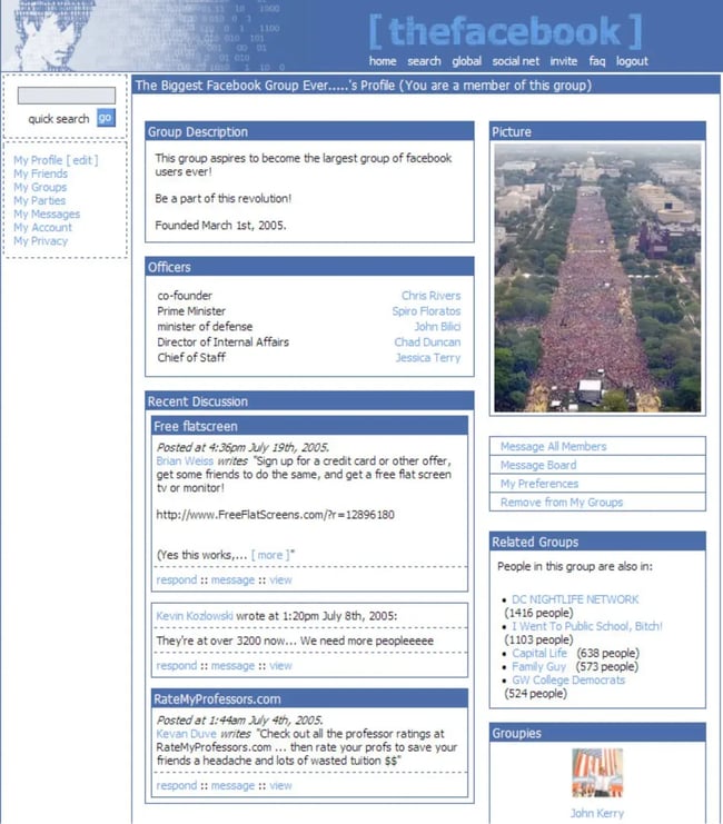 facebook ads 2004