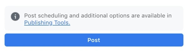 schedule a facebook post, post