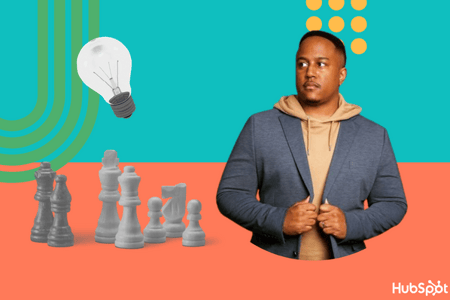 strategy hacker with cheese pieces signifying business strategy