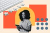 woman using a feedback form template