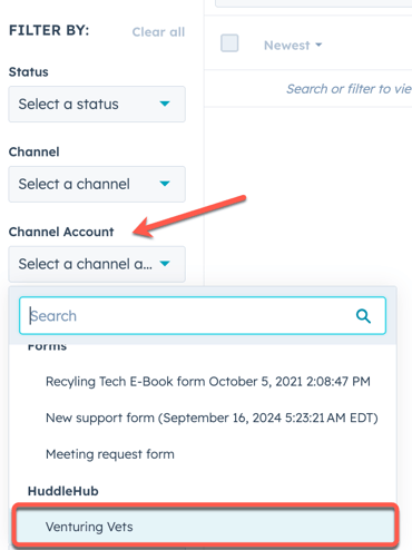 filter in inbox