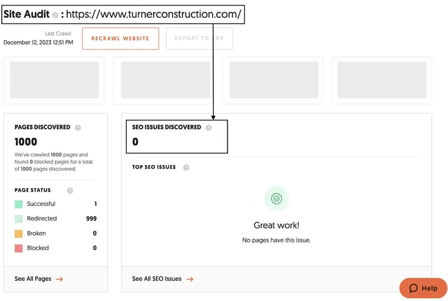 financial services automation, site audit