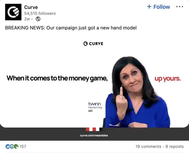financial services marketing, cruve social