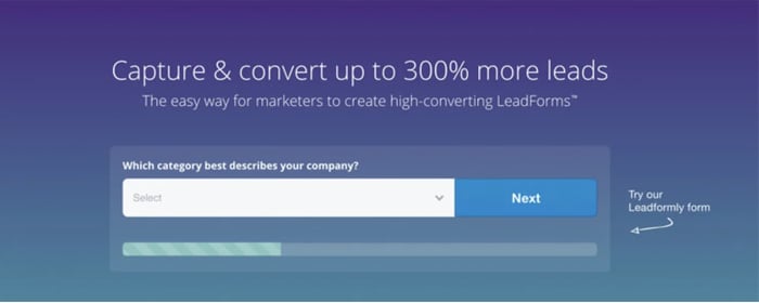web form examples: Leadformly