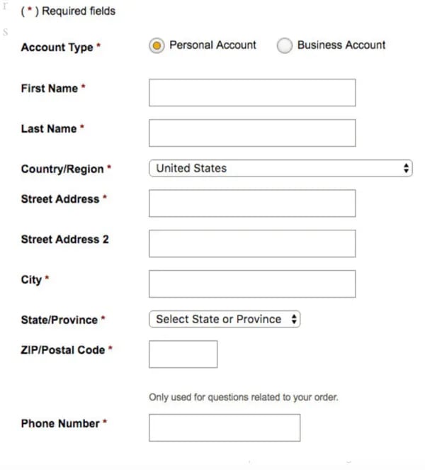 single-column-web-form-layout