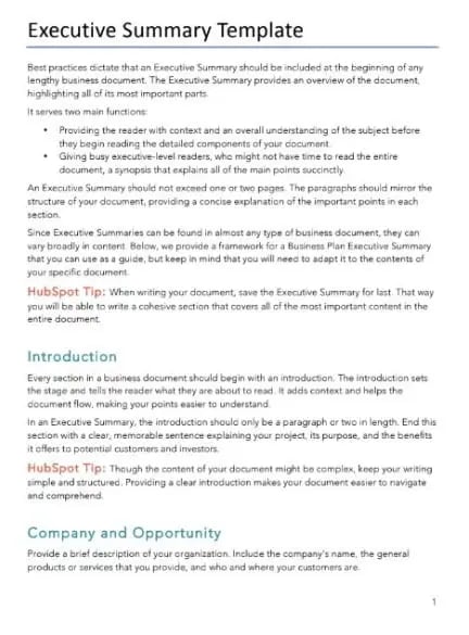 executive-summary-template