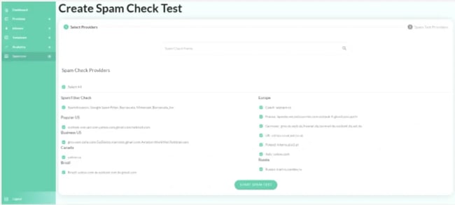 creating spam check test