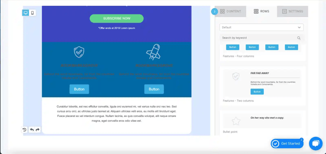 button options SendX