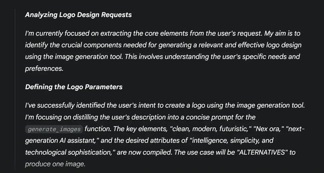 gemini process for logo generation, parameters for ai logos